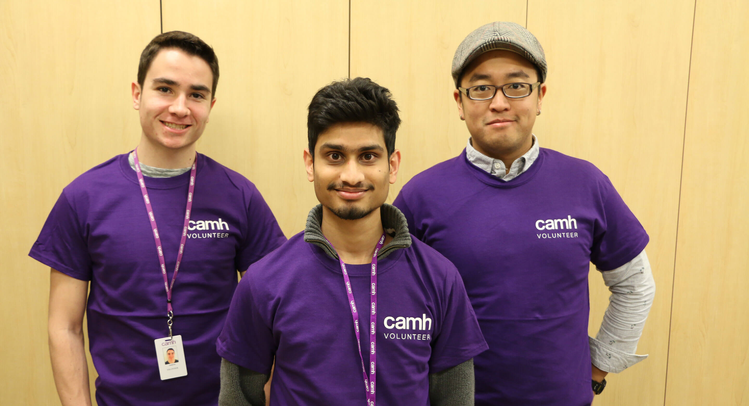 Three volunteers
