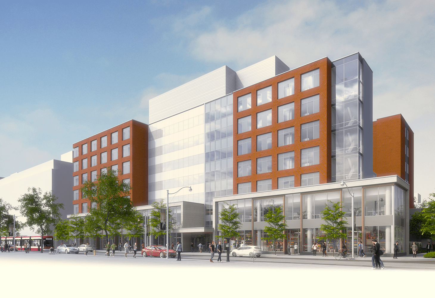 Architectural drawing of the Bell Gateway building.