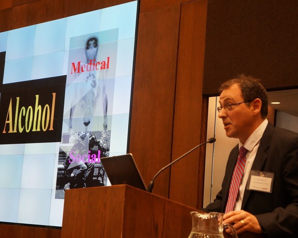 CAMH’s Dr. Bernard Le Foll speaking at the 2017 CAMH Campbell Symposium