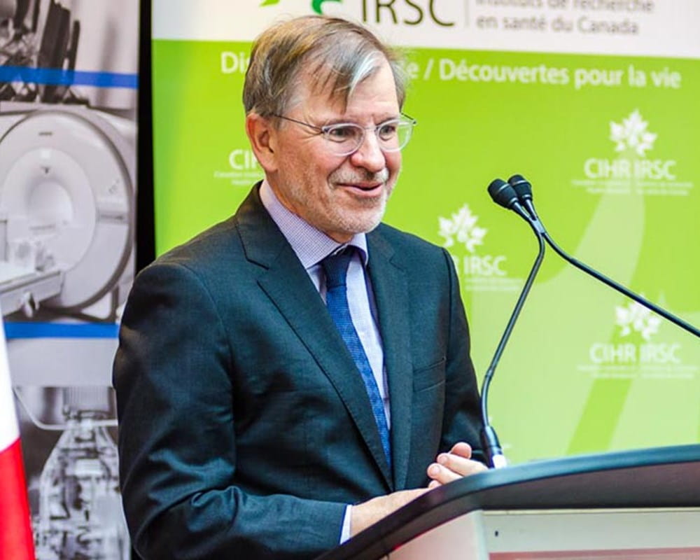 Dr. Sandy Simpson speaks during announcement of investment for mental health initiative in Correctional Facilities