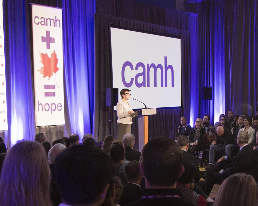 Announcement event for largest donation ever for mental health