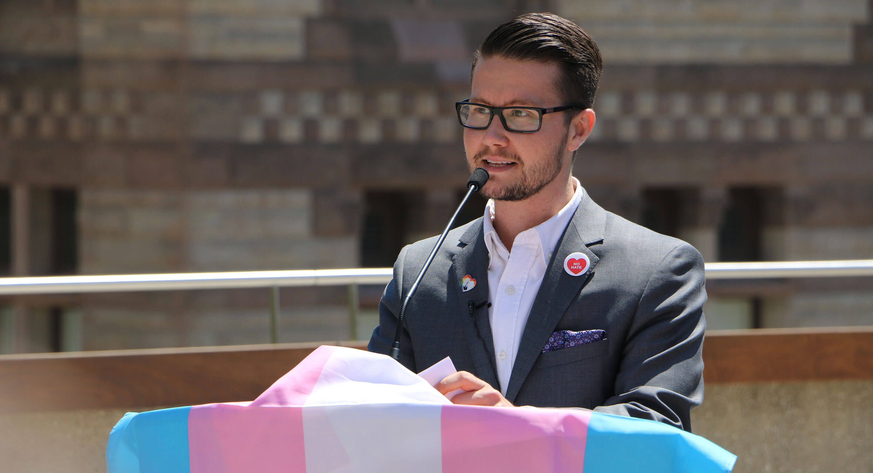 Dr. Alex Abramovich speaking at event