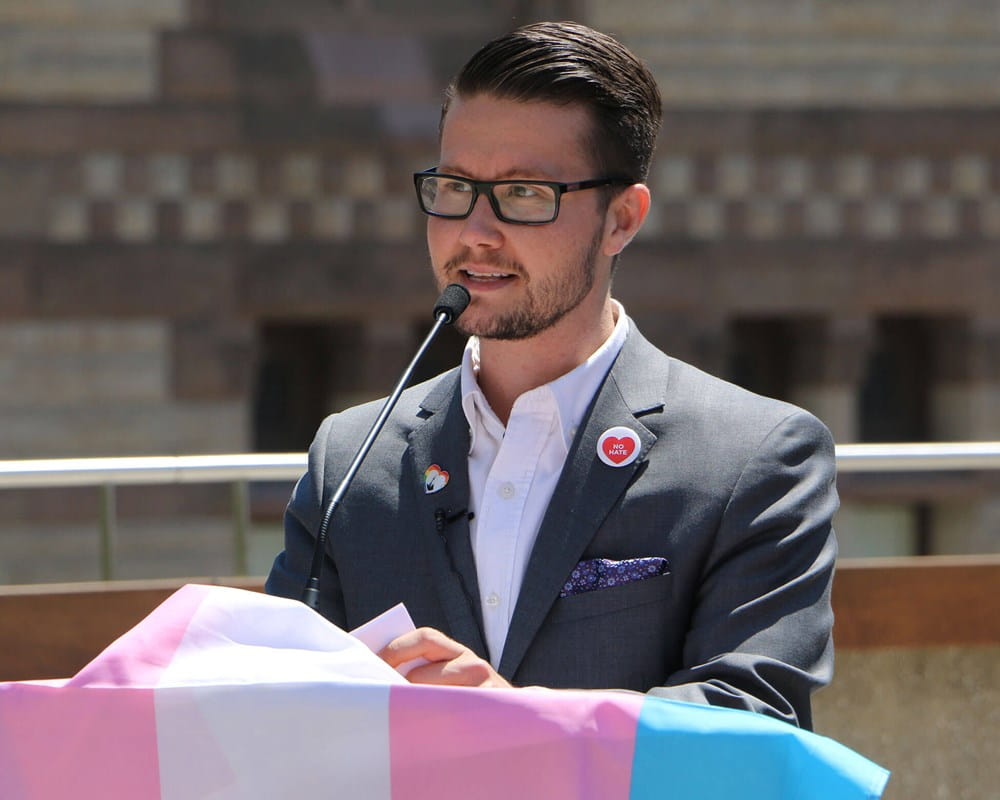 Dr. Alex Abramovich speaking at event