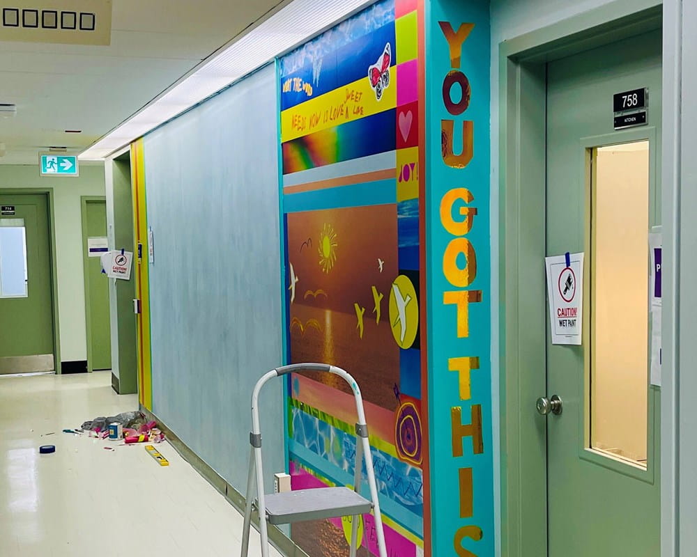 Colour Connects hallway