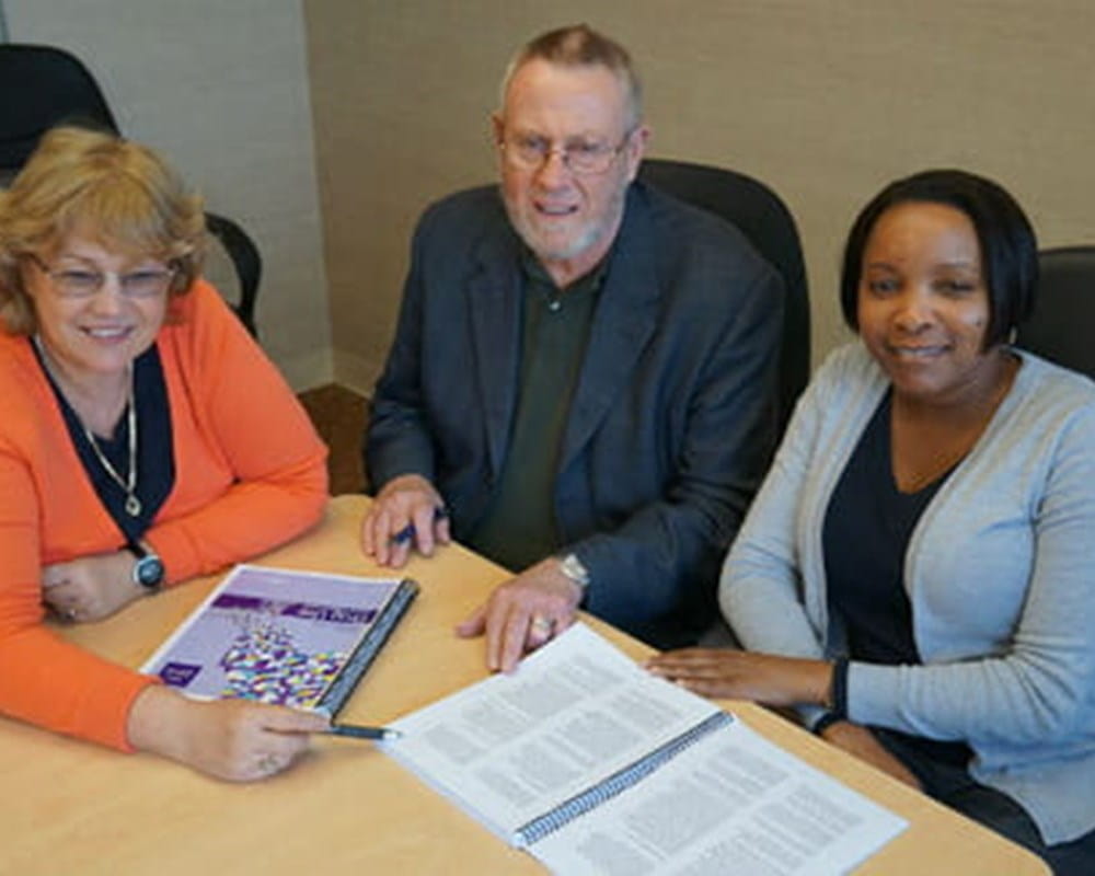 (L to R): Anca Ialomiteanu, Dr. Robert Mann and Dr. Hayley Hamilton