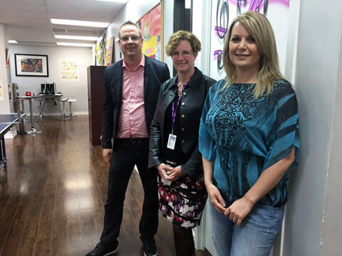 L to R: David O'Brien East Metro Youth Services; Dr. Joanna Henderson clinician scientist and Director of the McCain Centre at CAMH; Olivia Heffernan Youth Engagement Facilitator, CAMH 