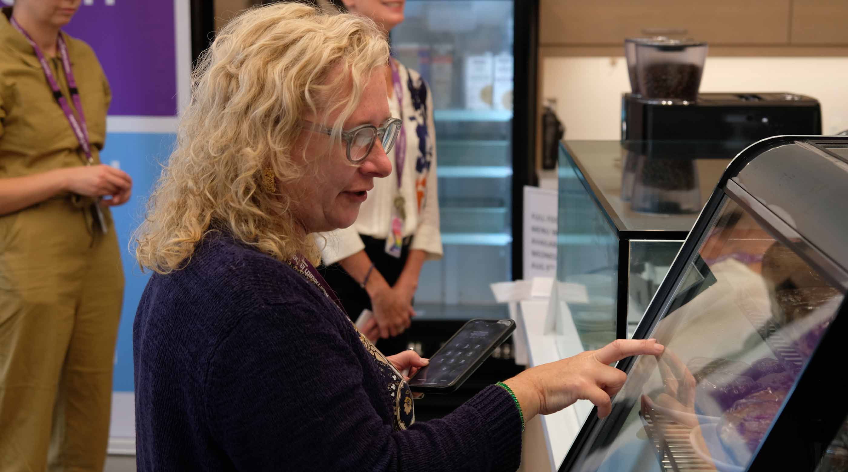 CAMH CEO Sarah Downey checks out the new OTW site on Queen Street
