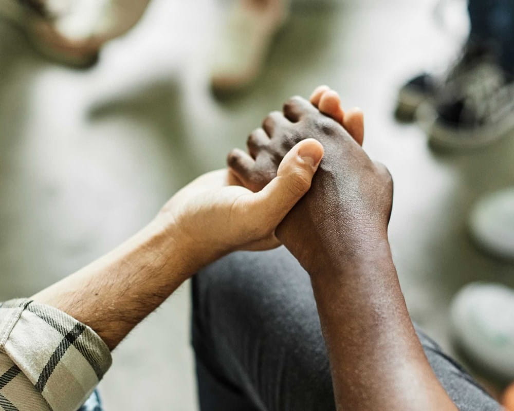 People holding hands