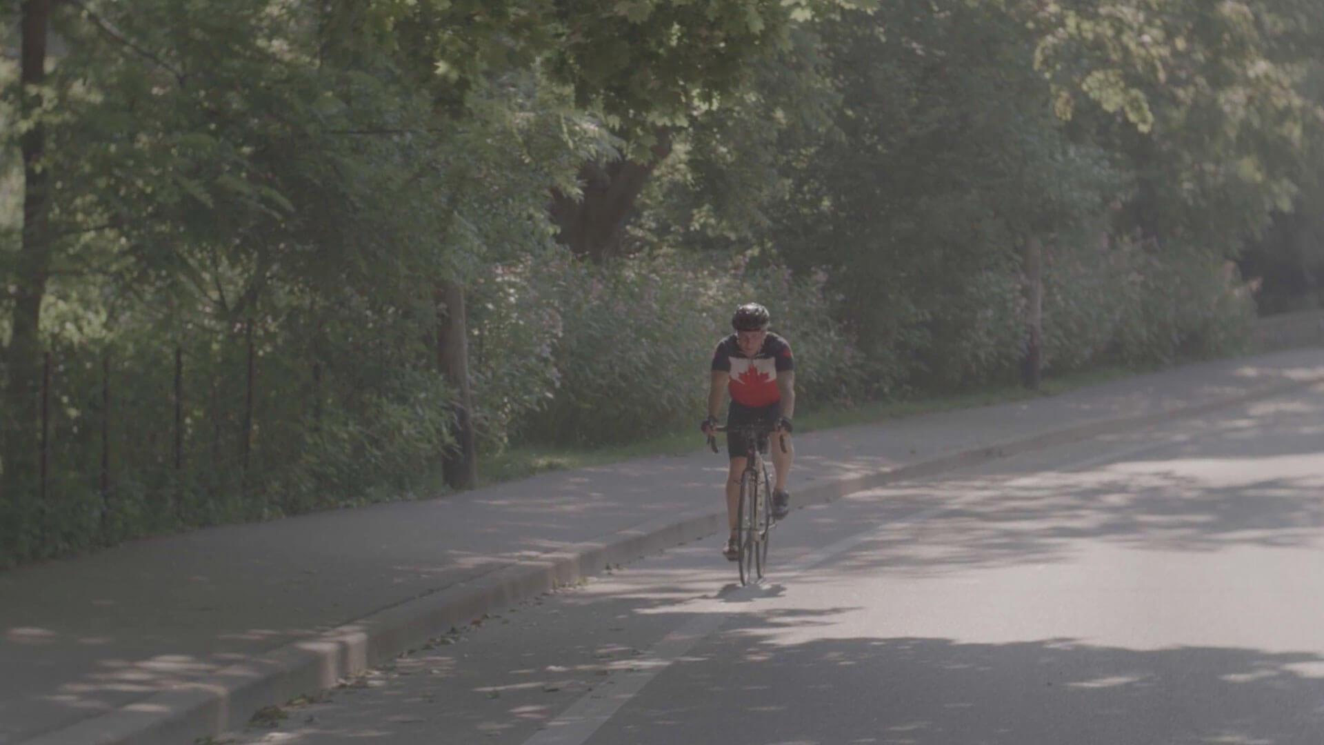 Chris Cull riding his bike