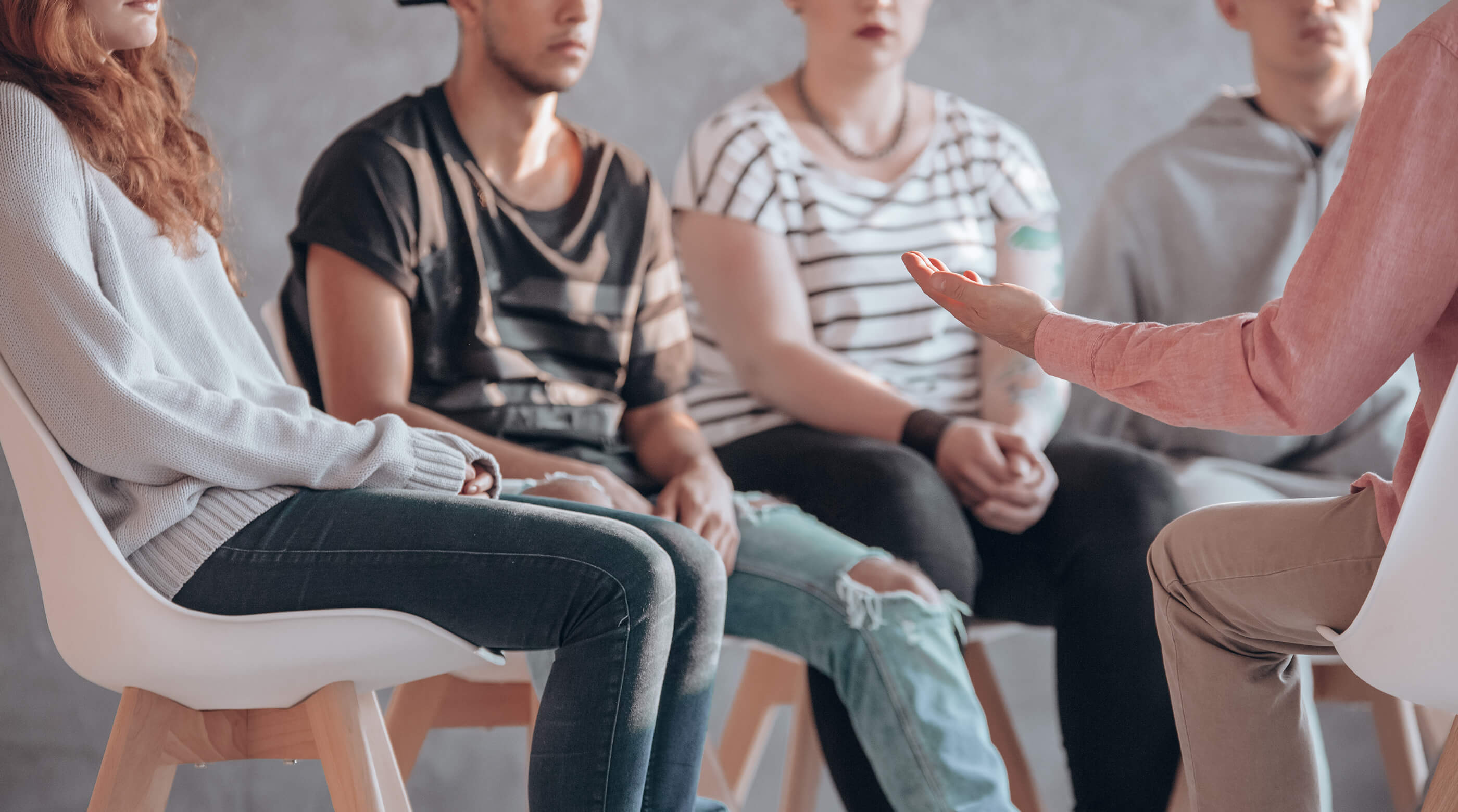Youth attending a group session.